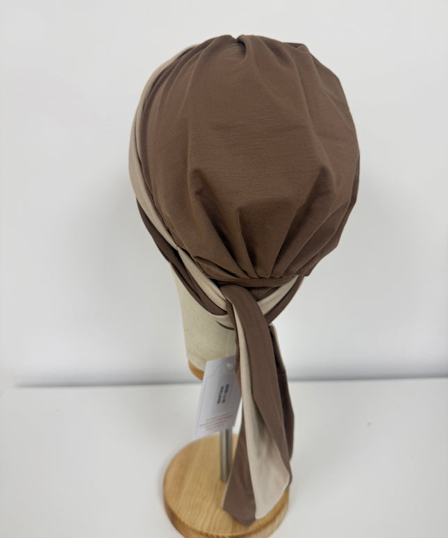 Pañuelo Oncológico Carla Bedia | Martina Moca Beige