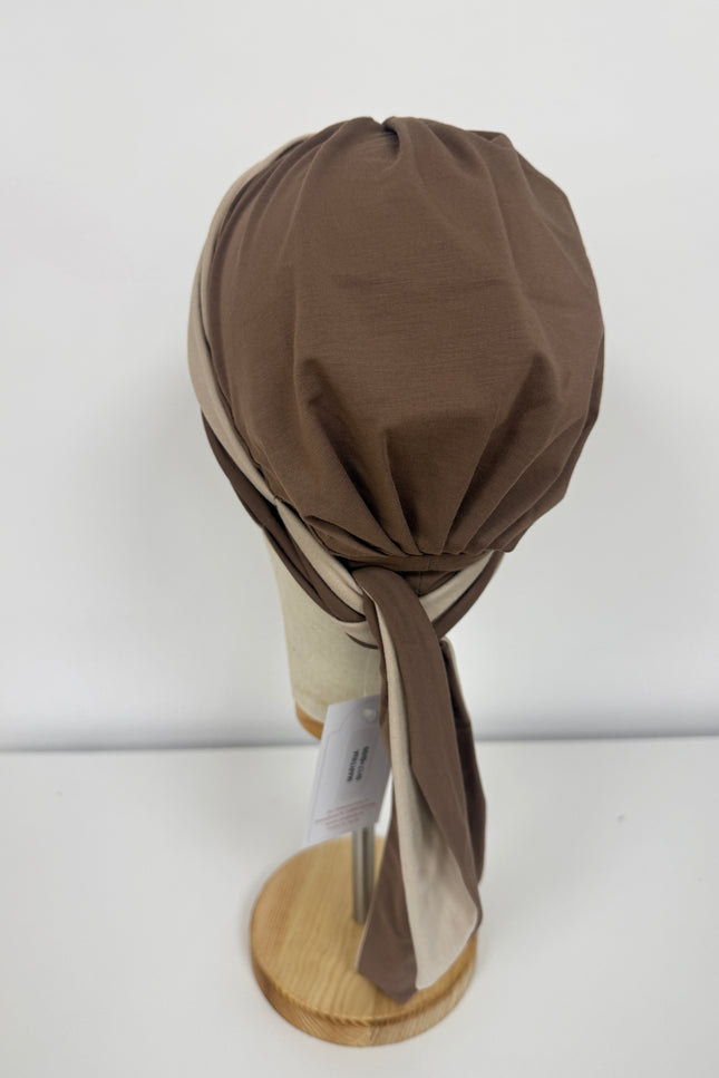 Pañuelo Oncológico Carla Bedia | Martina Moca Beige