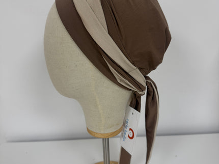 Pañuelo Oncológico Carla Bedia | Martina Moca Beige