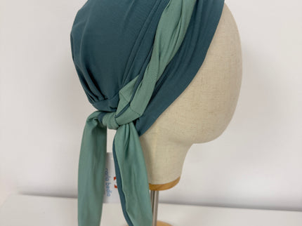 Pañuelo Oncológico Carla Bedia | Martina Verde Agua