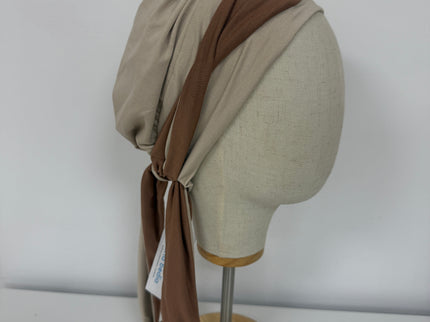 Pañuelo Oncológico Carla Bedia | Martina Beige Camel