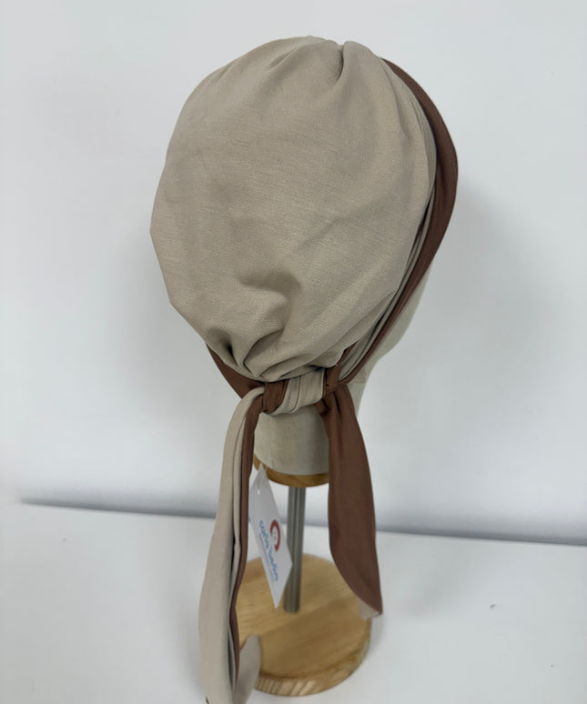 Pañuelo Oncológico Carla Bedia | Martina Beige Camel