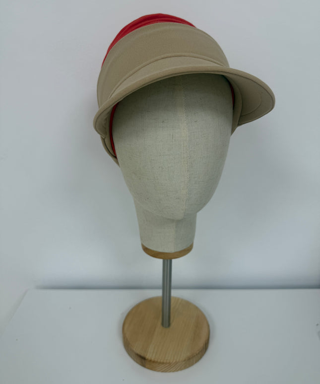Visera para Pañuelo Oncológico Carla Bedia | Beige Arena