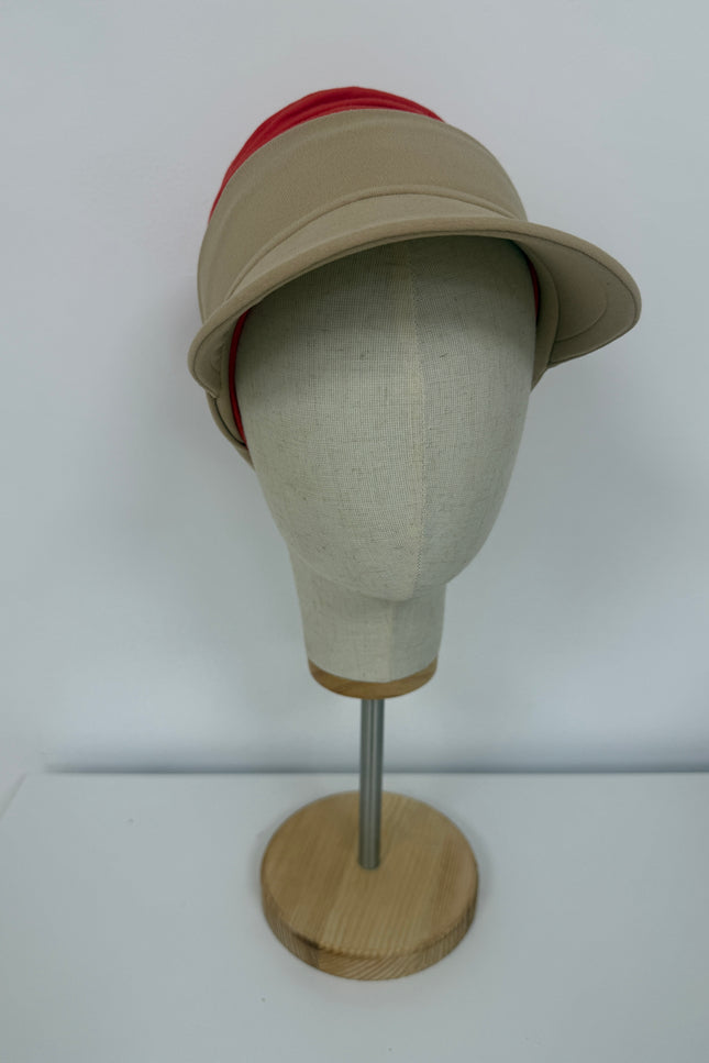 Visera para Pañuelo Oncológico Carla Bedia | Beige Arena