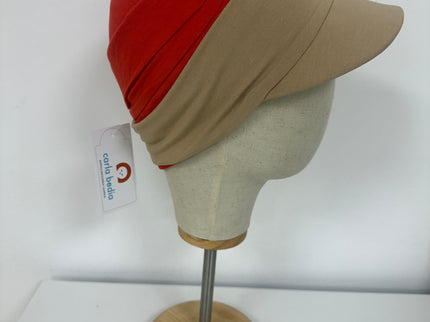 Visera para Pañuelo Oncológico Carla Bedia | Beige Arena