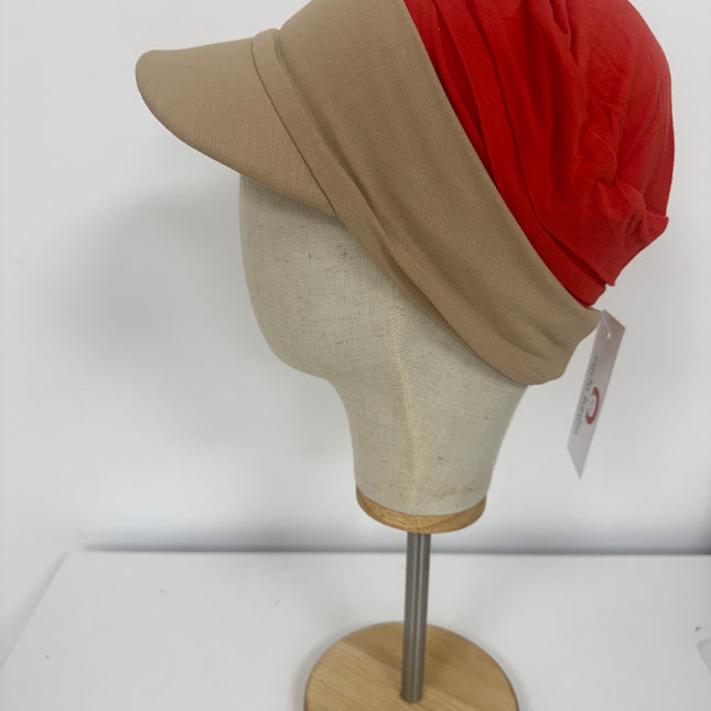 Visera para Pañuelo Oncológico Carla Bedia | Beige Arena