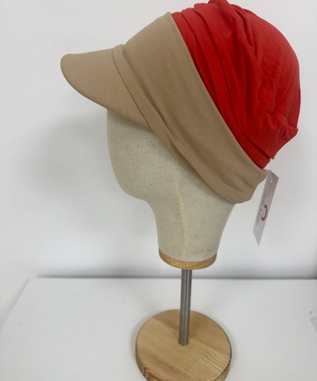 Visera para Pañuelo Oncológico Carla Bedia | Beige Arena