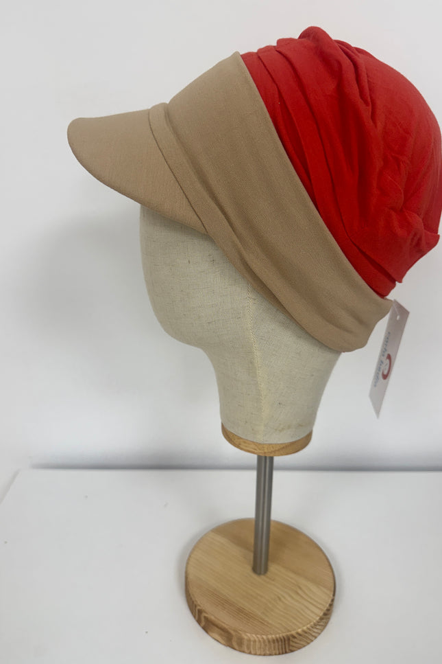 Visera para Pañuelo Oncológico Carla Bedia | Beige Arena