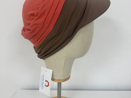 Visera para Pañuelo Oncológico Carla Bedia | Marrón