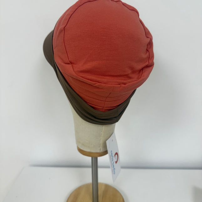 Visera para Pañuelo Oncológico Carla Bedia | Marrón