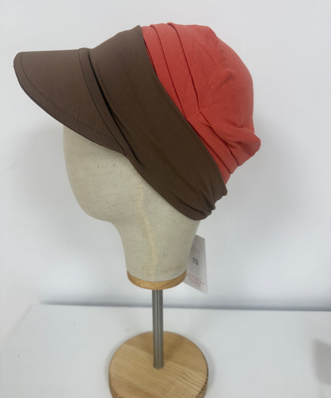 Visera para Pañuelo Oncológico Carla Bedia | Marrón