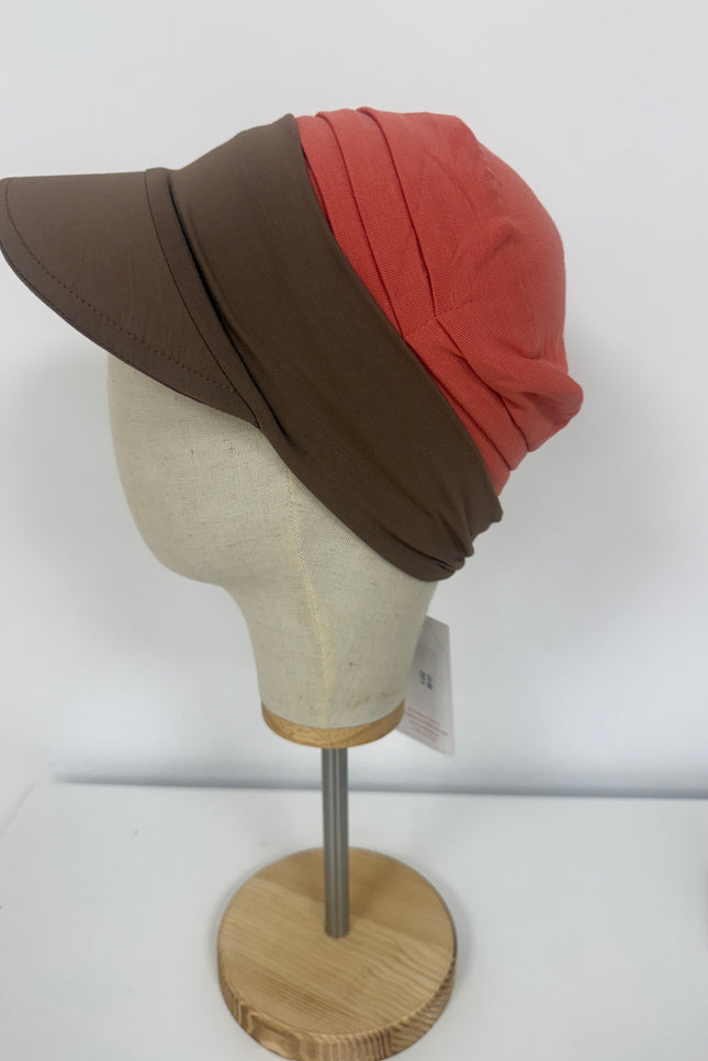 Visera para Pañuelo Oncológico Carla Bedia | Marrón