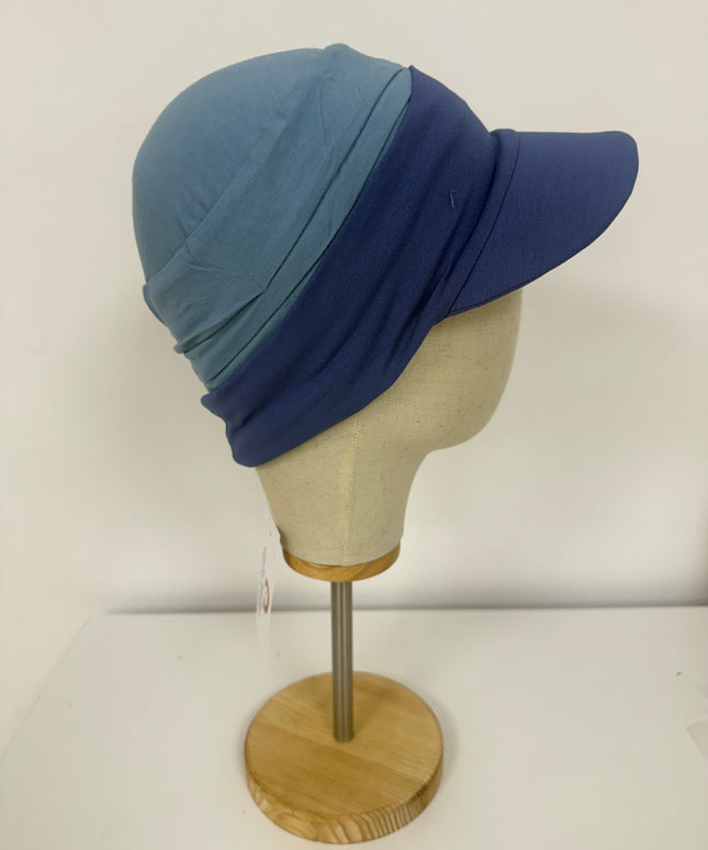 Visera para Pañuelo Oncológico Carla Bedia | Azul