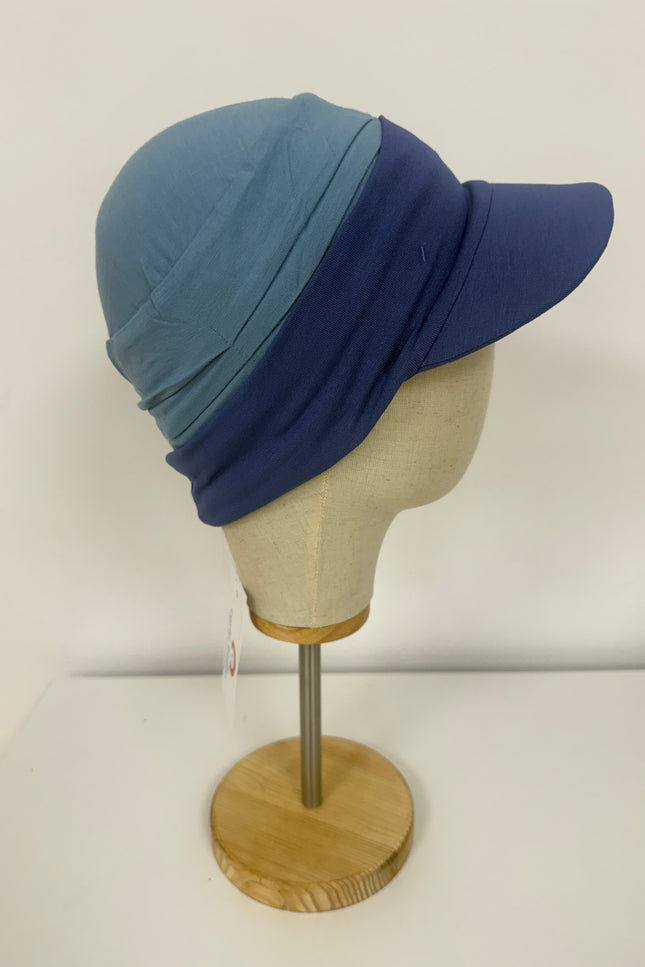 Visera para Pañuelo Oncológico Carla Bedia | Azul