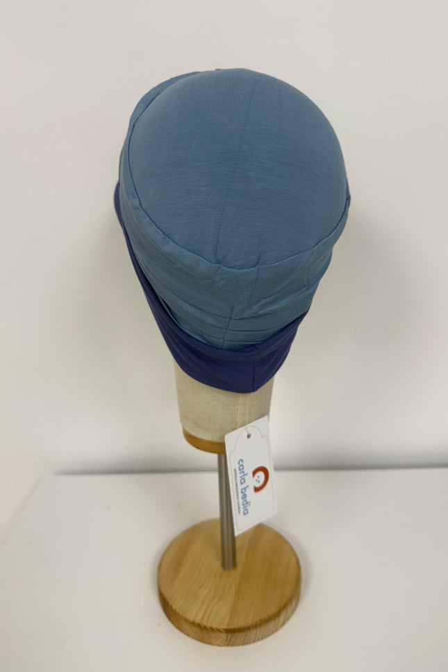 Visera para Pañuelo Oncológico Carla Bedia | Azul
