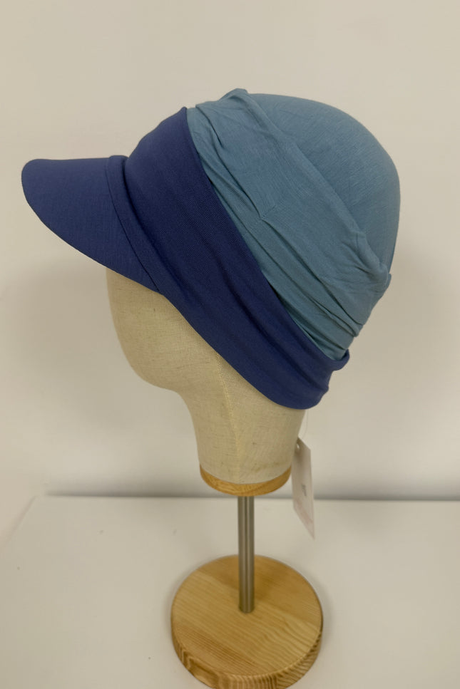Visera para Pañuelo Oncológico Carla Bedia | Azul