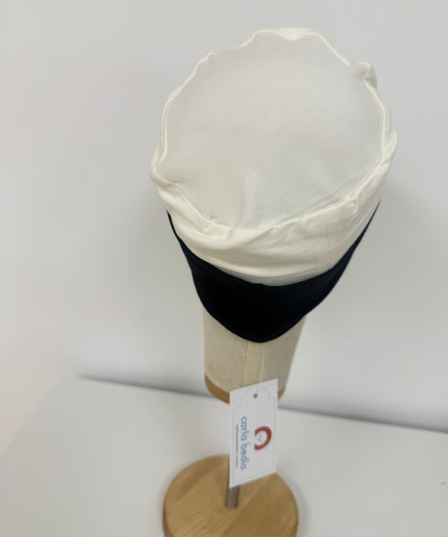 Visera para Pañuelo Oncológico Carla Bedia | Negro
