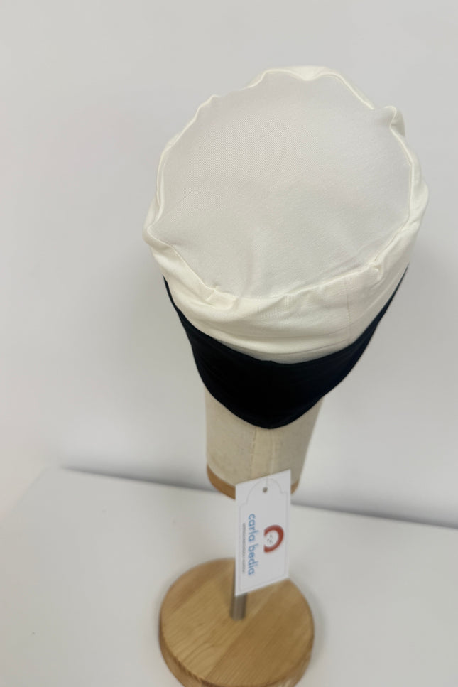 Visera para Pañuelo Oncológico Carla Bedia | Negro