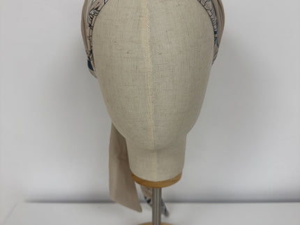 Pañuelo Oncológico Carla Bedia | Zoe Bambú Hojas Beige