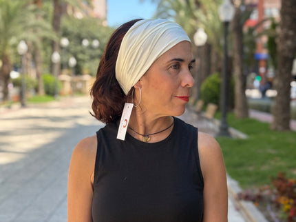 Banda de Bambú para Alopecia Frontal Fibrosante | Chloe Blanco Roto