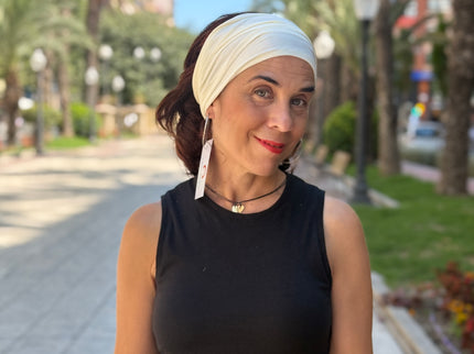 Banda de Bambú para Alopecia Frontal Fibrosante | Chloe Blanco Roto