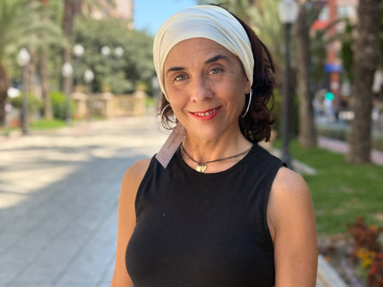 Banda de Bambú para Alopecia Frontal Fibrosante | Chloe Blanco Roto