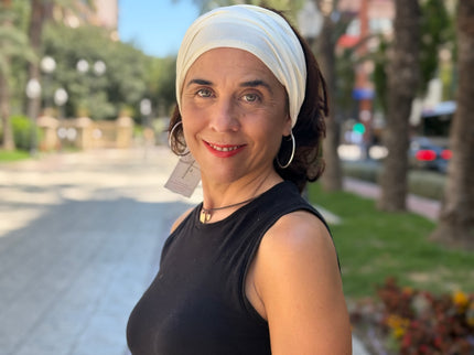 Banda de Bambú para Alopecia Frontal Fibrosante | Chloe Blanco Roto
