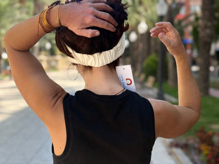 Banda de Bambú para Alopecia Frontal Fibrosante | Chloe Blanco Roto