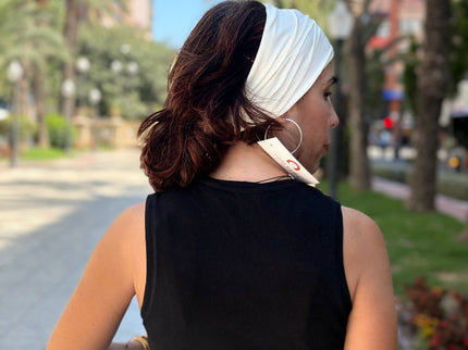 Banda de Bambú para Alopecia Frontal Fibrosante | Chloe Blanco Roto
