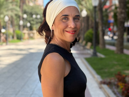 Banda de Bambú para Alopecia Frontal Fibrosante | Chloe Blanco Roto