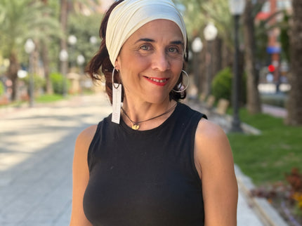 Banda de Bambú para Alopecia Frontal Fibrosante | Chloe Blanco Roto