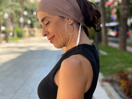 Banda de Bambú para Alopecia Frontal Fibrosante | Chloe Taupe