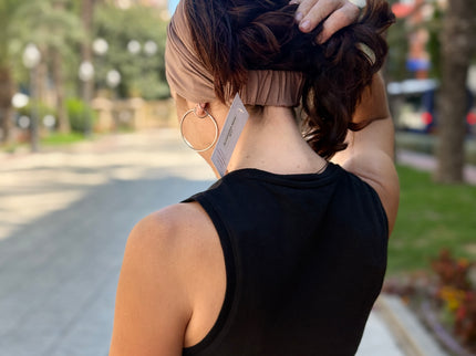 Banda de Bambú para Alopecia Frontal Fibrosante | Chloe Taupe