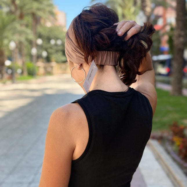 Banda de Bambú para Alopecia Frontal Fibrosante | Chloe Taupe
