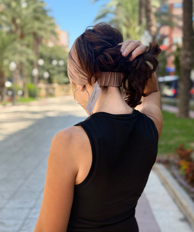 Banda de Bambú para Alopecia Frontal Fibrosante | Chloe Taupe
