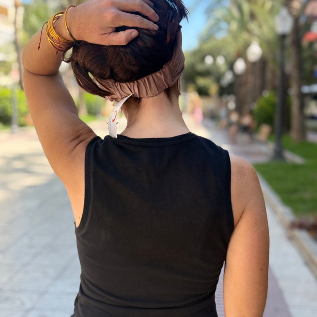 Banda de Bambú para Alopecia Frontal Fibrosante | Chloe Taupe