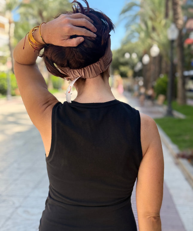 Banda de Bambú para Alopecia Frontal Fibrosante | Chloe Taupe