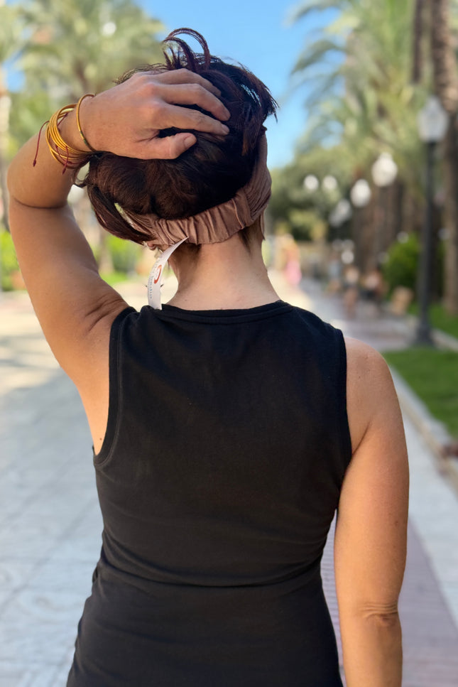 Banda de Bambú para Alopecia Frontal Fibrosante | Chloe Taupe