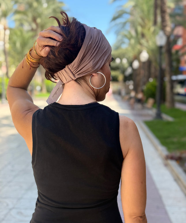 Banda de Bambú para Alopecia Frontal Fibrosante | Chloe Taupe