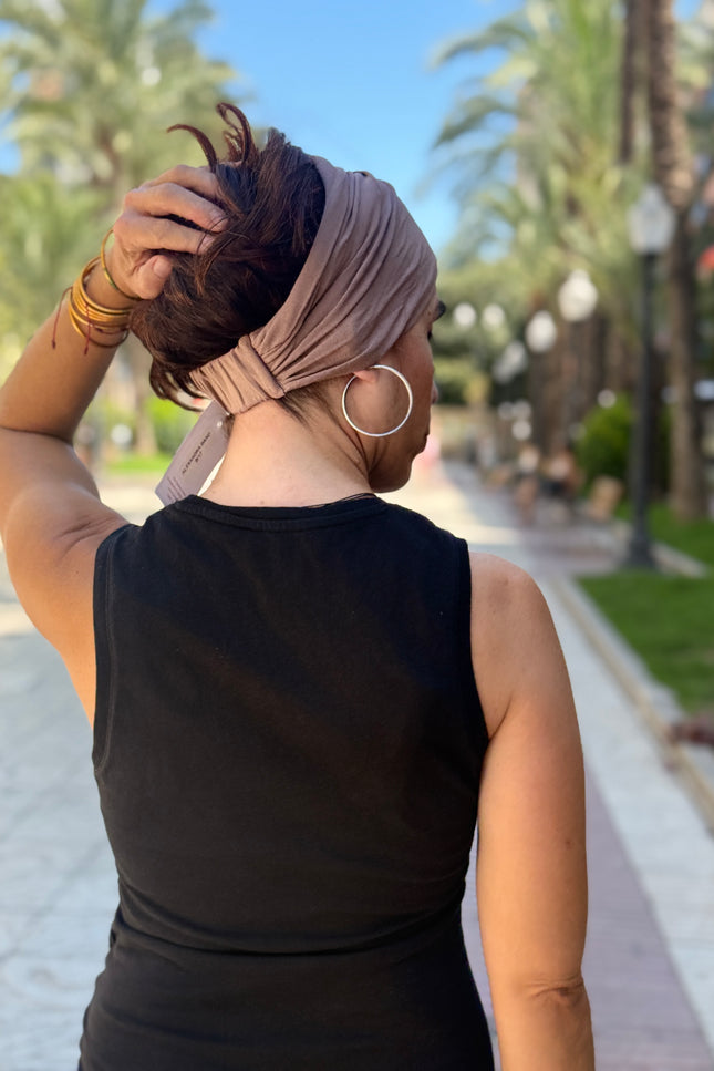 Banda de Bambú para Alopecia Frontal Fibrosante | Chloe Taupe