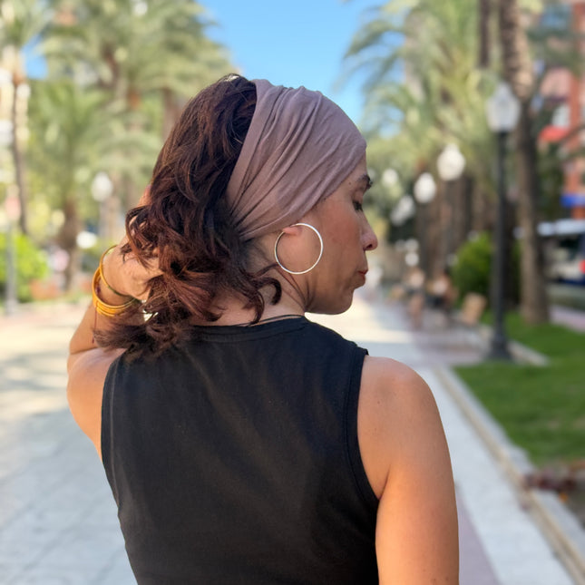 Banda de Bambú para Alopecia Frontal Fibrosante | Chloe Taupe