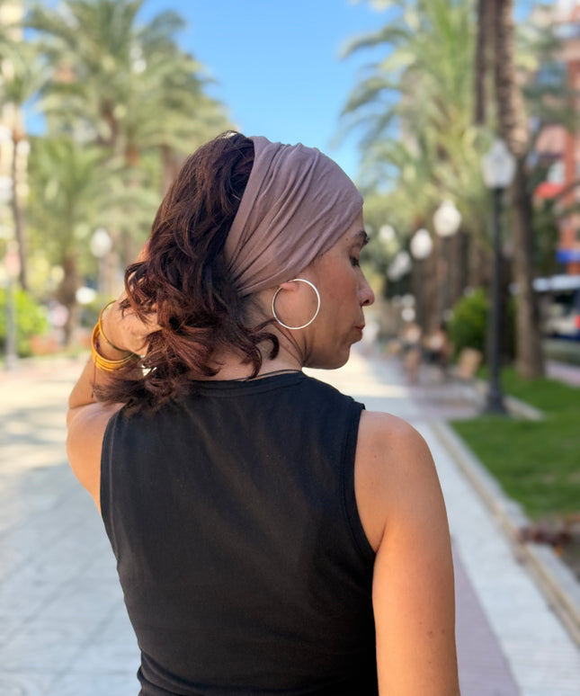Banda de Bambú para Alopecia Frontal Fibrosante | Chloe Taupe