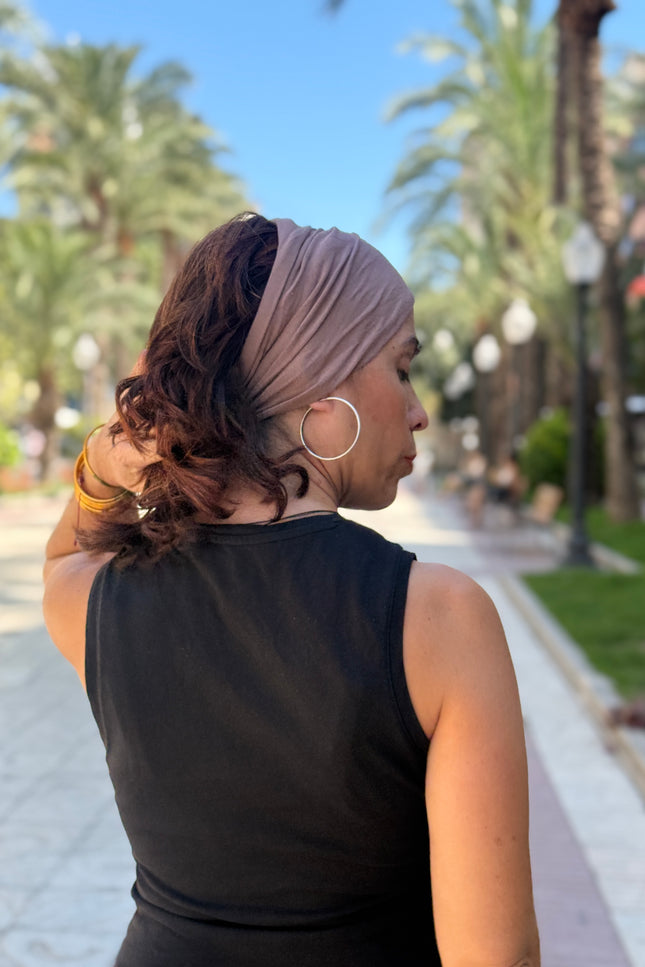 Banda de Bambú para Alopecia Frontal Fibrosante | Chloe Taupe