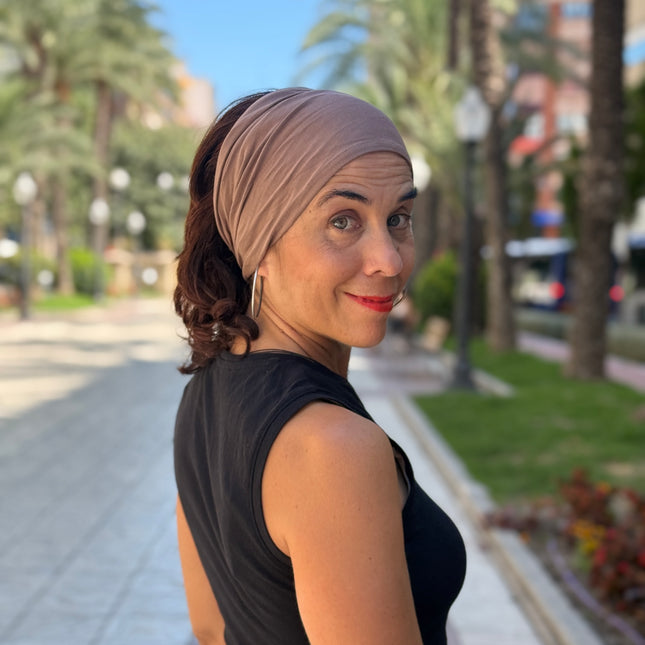 Banda de Bambú para Alopecia Frontal Fibrosante | Chloe Taupe