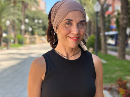 Banda de Bambú para Alopecia Frontal Fibrosante | Chloe Taupe