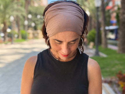 Banda de Bambú para Alopecia Frontal Fibrosante | Chloe Taupe