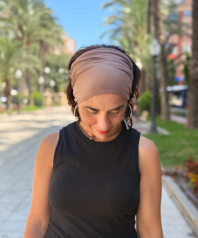 Banda de Bambú para Alopecia Frontal Fibrosante | Chloe Taupe