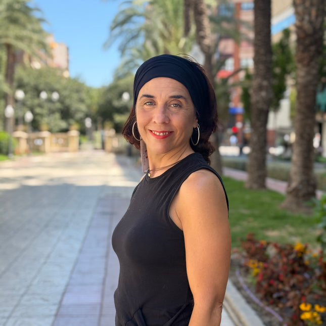 Banda de Bambú para Alopecia Frontal Fibrosante | Chloe Negro