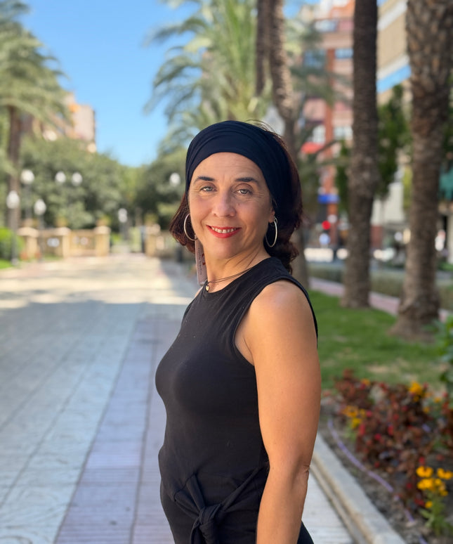 Banda de Bambú para Alopecia Frontal Fibrosante | Chloe Negro