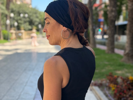 Banda de Bambú para Alopecia Frontal Fibrosante | Chloe Negro